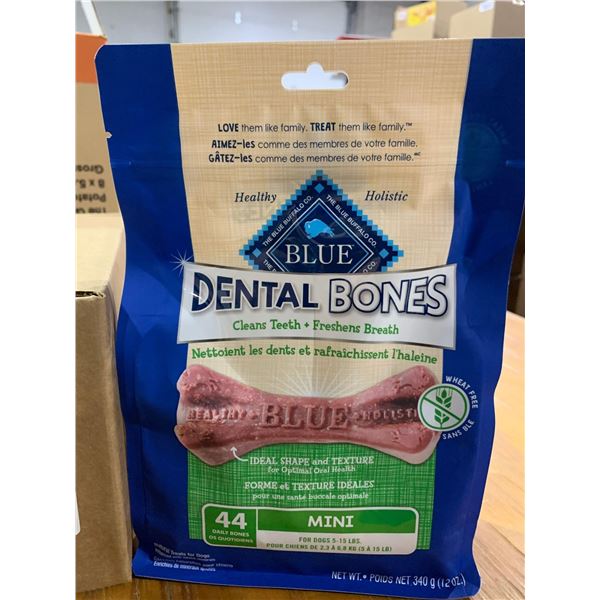 Blue Buffalo Dental Bones Case lot of 4 x 12oz