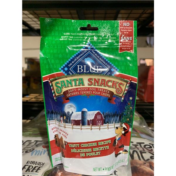 Blue Buffalo Santa snacks Case lot of 6 x 4.5oz