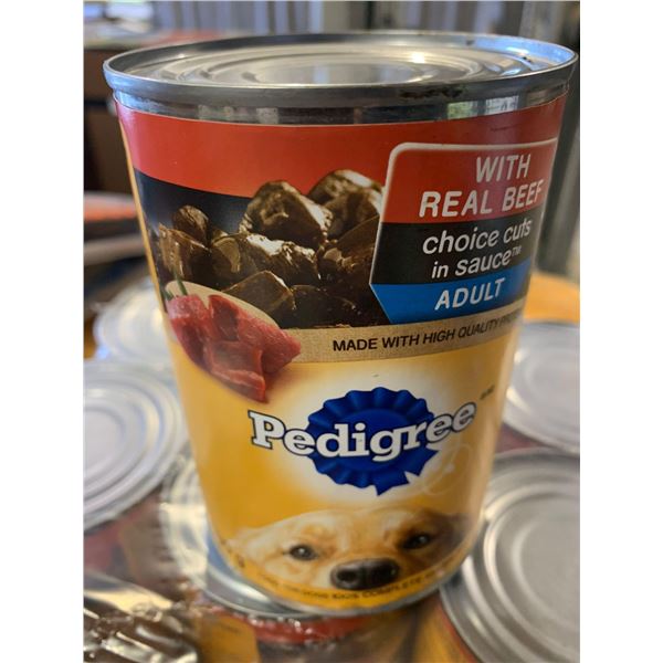 Pedigree Beef canned dog food case lot of 12 x 630g