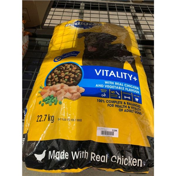 Pedigree Vitality chicken adult dog food - 22.7KG