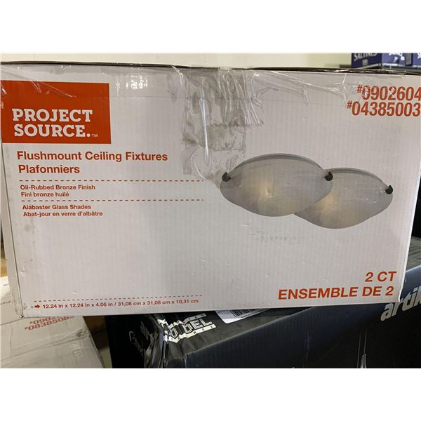 Project Source Flushmount Ceiling Fixture (2 Count)