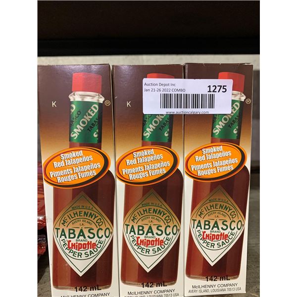 Tabasco chipotle pepper sauce Lot of 3 x 142ml