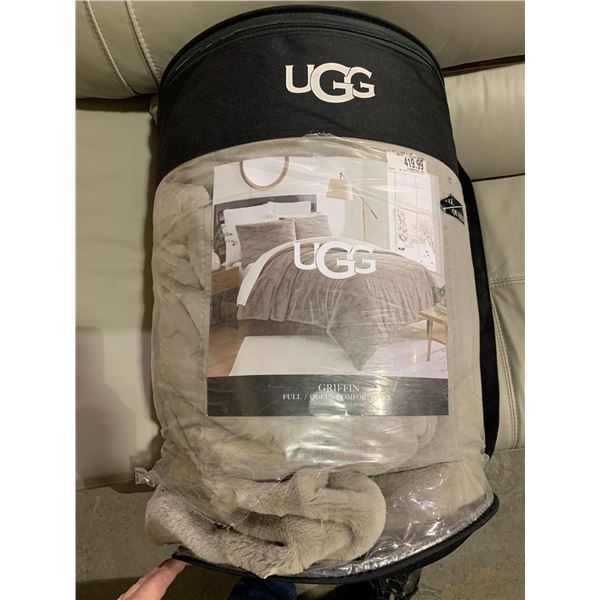 UGG Griffin Fawn Ultra Soft & Fuzzy Queen size comforter
