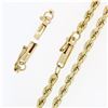 Image 4 : Fine Solid 14K Yellow Gold Long 22" 2.5mm Rope Link Chain Necklace w/ Box Clasp