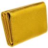 Image 3 : Balenciaga Gold Leather Logo Trifold Wallet