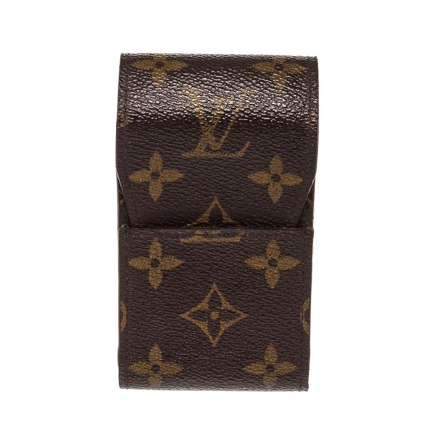 Louis Vuitton Brown Monogram Canvas Cigarette Case Clutch