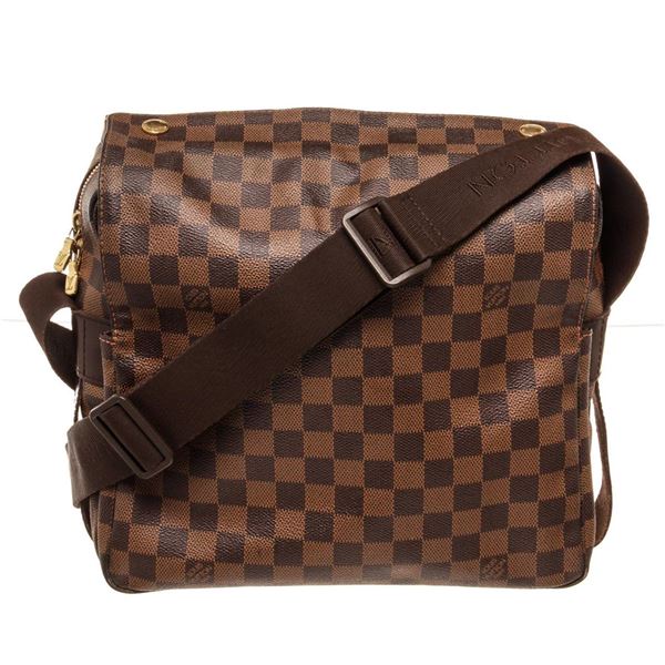 Louis Vuitton Brown Damier Ebene Naviglio Messenger Bag