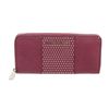 Michael Kors Purple Studded Leather Jet Set Continental Zippy Wallet