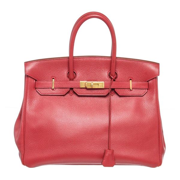 Hermes Nude Pink Epsom Leather Birkin 35cm Shoulder Bag