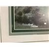 Image 2 : FRAMED L.E.P TITLED "GREEN VALLEYS" BY BILL SAUNDERS #138/500 15" X 23" FRAMED