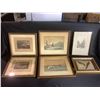 Image 1 : 6 ANTIQUE 19TH CENTURY HAND COLORED GALLERY PRINTS, ASSORTED SIZES