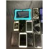 Image 2 : ASSORTED CELLPHONES, TABLET, SWAROVSKI ORNAMENTS, & EARRINGS