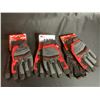 Image 1 : *3 NEW WORK GLOVES" MILWAUKEE XL DEMOLITION GLOVES