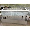 Image 2 : ASSORTED STAINLESS STEEL ITEMS : COMMERCIAL SINK, FOOD WARMER, ROLLING CART, AND SHIELD