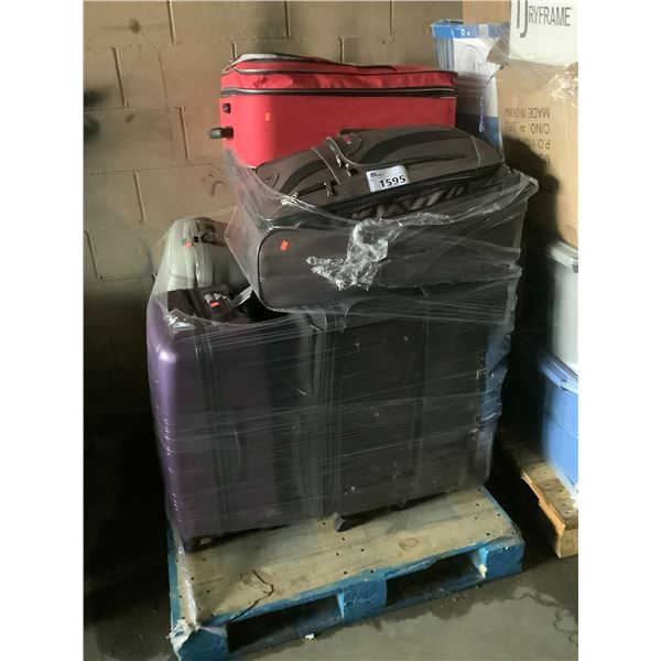 PALLET OF SUITCASES AND CONTENTS