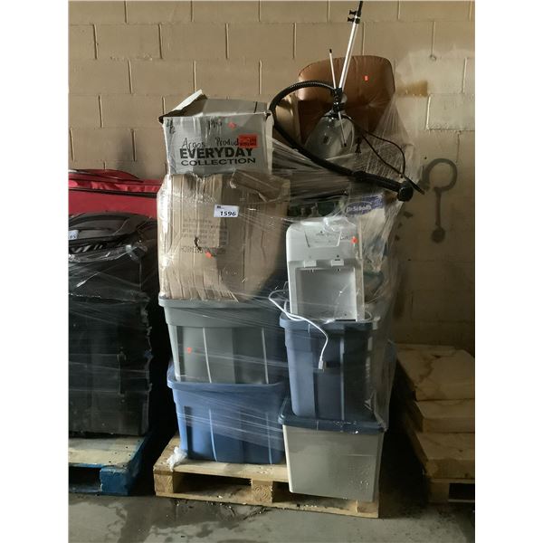 PALLET OF STORAGE LOCKER GOODS