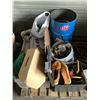 Image 2 : PALLET OF ASSORTED TOOLS, ROPE, HOSE, AND MORE