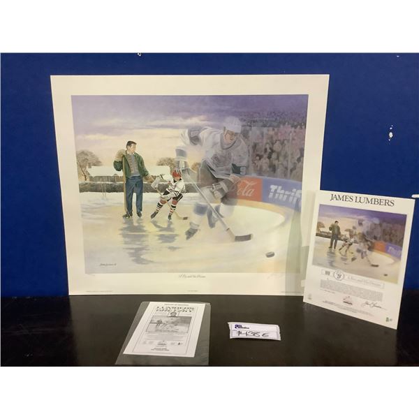 JAMES LUMBERS ARTIST SIGNED LEP 8900/9999 WITH COA TITLED  A BOY AND HIS DREAM 