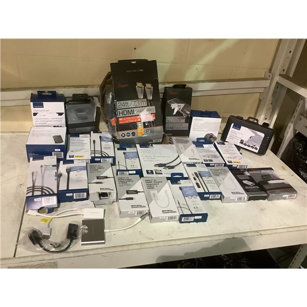 INSIGNIA, ROCKETFISH, AND BEST BUY ESSENTIALS ITEMS : HDMI CABLES, ADAPTERS, CONVERTERS, & MORE
