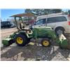 Image 2 : JOHN DEERE 855 4WHDR TRACTOR SERIAL #M00855D125334 WITH 70A LOADER AND 550 TILLER, HOUR METER READS