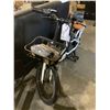 Image 2 : *NEW* WHITE NAKTO CITY CARGO E-BIKE 20", PONY MODEL, 250 WATT MOTOR, 36 VOLT 10AH, BASKET, REAR