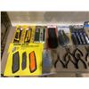 Image 2 : ASSORTED UTILITY KNIVES, TOOLS, SAW, TOOL POUCH, & MORE