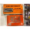 Image 2 : SOCKET WRENCH SET, KLEIN TOOLS ELECTRICIAN'S TOOL SET, DRILL GUIDE, & MORE