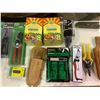 Image 3 : PLANTER WITH ASSORTED TOOLS INCLUDING: GARDEN SHOVEL, PLANT FOOD, PRUNERS,  & MORE