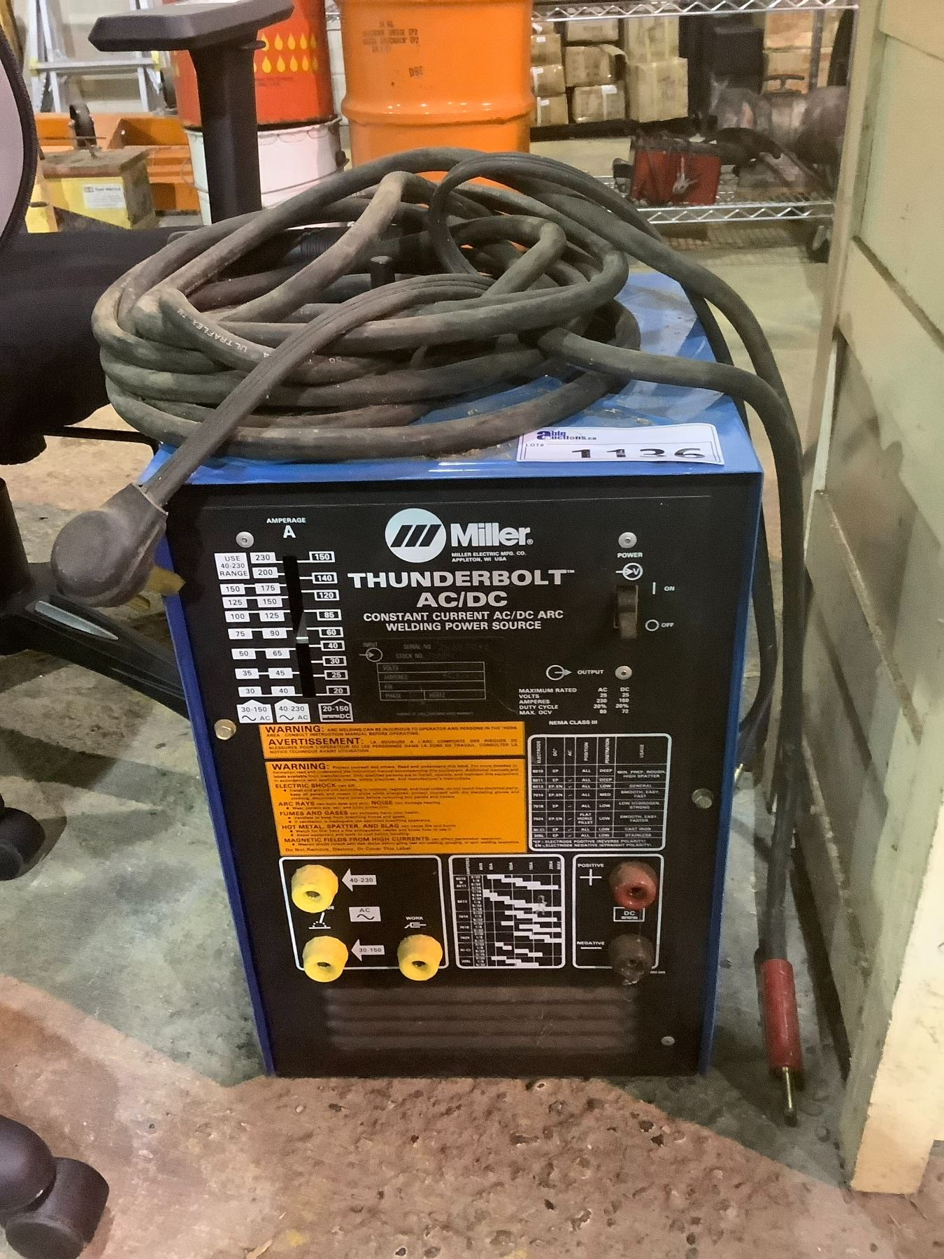 MILLER THUNDERBOLT AC/DC WELDER