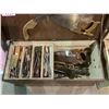 Image 2 : TOOL CHEST WITH ASSORTED SAWS, WRENCHES, AND MORE