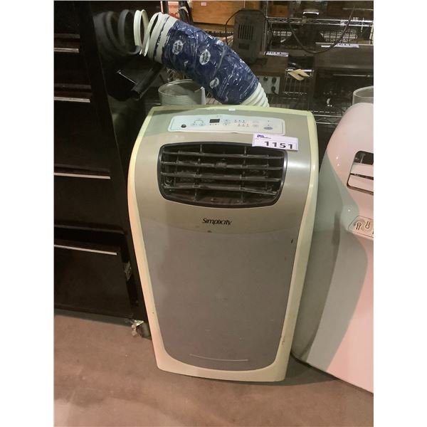 SIMPLICITY ROLLING AIR CONDITIONER 12,000BTU UNKNOWN WORKING ORDER