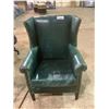 Image 1 : GREEN WING BACK CHAIR