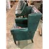 Image 2 : GREEN WING BACK CHAIR