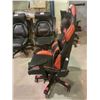 Image 2 : CLUTCH BLACK AND RED ROLLING GAMING CHAIR