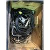 Image 2 : ROLLING AV BOX WITH ASSORTED RELATED CABLES AND WIRES