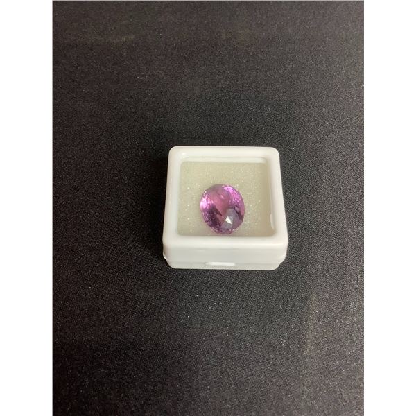 NATURAL DARK AMETHYST 9.075CT 14.27 X 11.12 X 8.89MM OVAL CUT LOUPE CLEAN URUGUAY UNTREATED