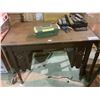 Image 1 : VINTAGE DESK WITH CONTENTS ON TOP