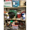 Image 1 : 2 SHELVES OF ASSORTED GARDEN/LAWN RELATED ITEMS & MORE