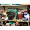 Image 2 : 2 SHELVES OF ASSORTED GARDEN/LAWN RELATED ITEMS & MORE