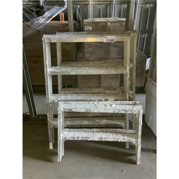 3 ASSORTED SIZE PLATFORM LADDERS