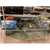 Image 1 : SHELF LOT OF ASSORTED GAS CONTAINERS, FANS, AUTO DRY, AND MORE