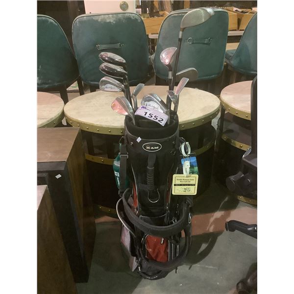 RAM GOLF BAGS AND ASSORTED RH GOLF CLUBS