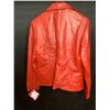 Image 2 : *NEW WITH TAGS* VIP LEATHER CANADA FINE LAMBSKIN LEATHER RED JACKET SIZE XL RETAIL $395