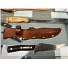 Image 2 : SCHRADE OLD TIMER KNIFE WITH SHEATH AND INTRUDER FILLET KNIFE WITH SHEATH