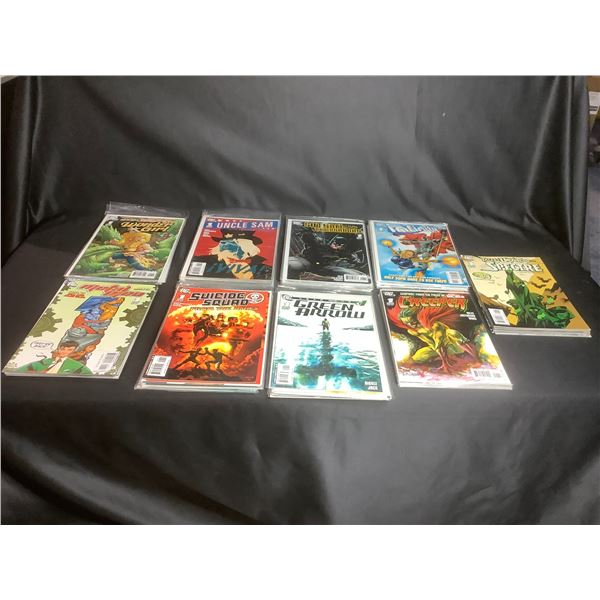 LARGE COLLECTION OF COMIC BOOKS TITLES INCLUDE: THE SPECTRE, THE CREEPER, GREEN ARROW, SUICIDE