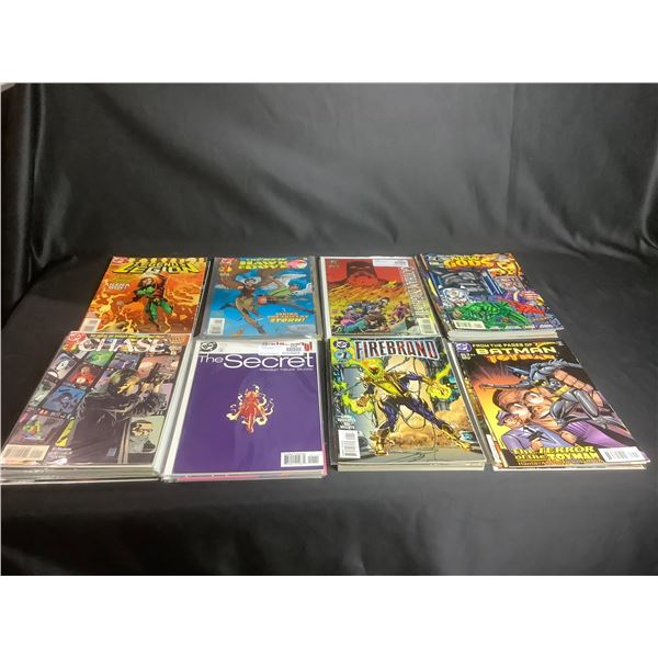 LARGE COLLECTION OF COMIC BOOKS TITLES INCLUDE: BATMAN TOYMAN, FIREBRAND, GIRL FRENZY, CHASE, NEW