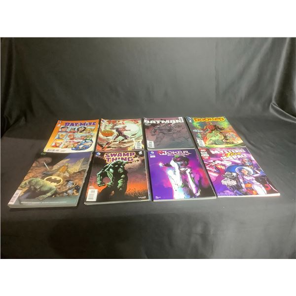 LARGE COLLECTION OF COMIC BOOKS TITLES INCLUDE: BAT-MITE, SWAMP THING, BATMAN, TELOS, DOOMED,