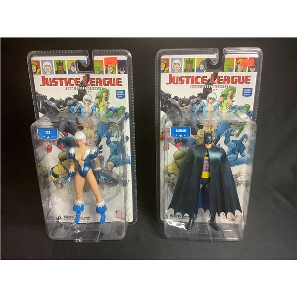 *BOTH NEW* JUSTICE LEAGUE INTERNATIONAL ACTION FIGURES (SERIES 1) BATMAN & ICE
