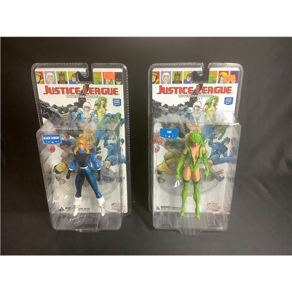 *BOTH NEW* JUSTICE LEAGUE INTERNATIONAL ACTION FIGURES (SERIES 1/2) BLACK CANARY & FIRE