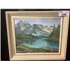 Image 1 : FRAMED ORIGINAL OIL ON BOARD BY J. E. DALEY 1962 20.5 X 24.5"